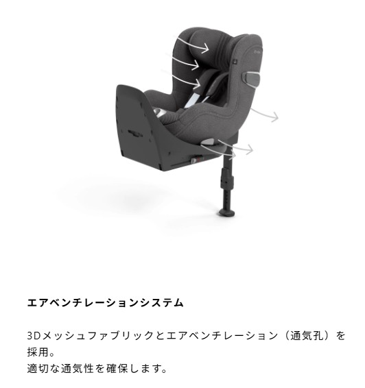 サイベックス　シローナT　エアベンチレーションシステム